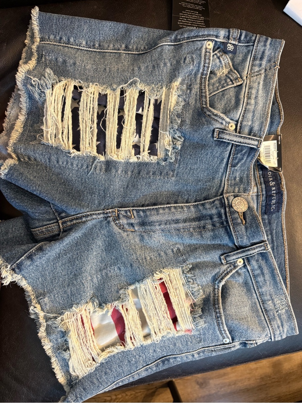 Rock & Republic Blue Denim Jeans with Branded Waistband